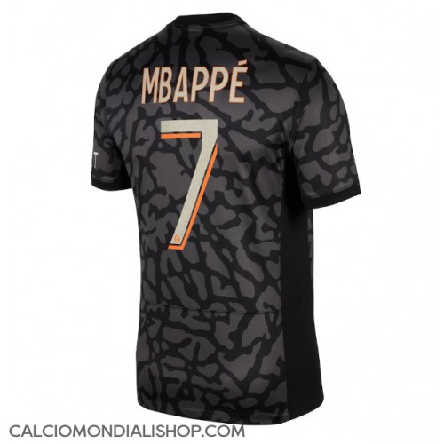 Maglie da calcio Paris Saint-Germain Kylian Mbappe #7 Terza Maglia 2023-24 Manica Corta
